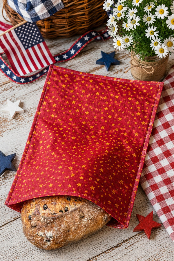 Liberty Stars: Beeswax Bread Bag