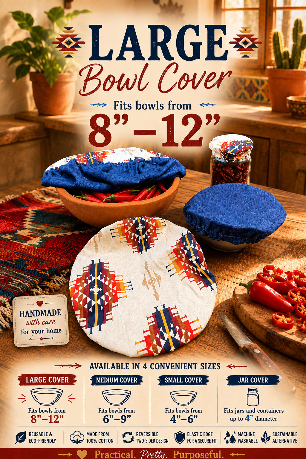 Large Reversible Bowl Covers