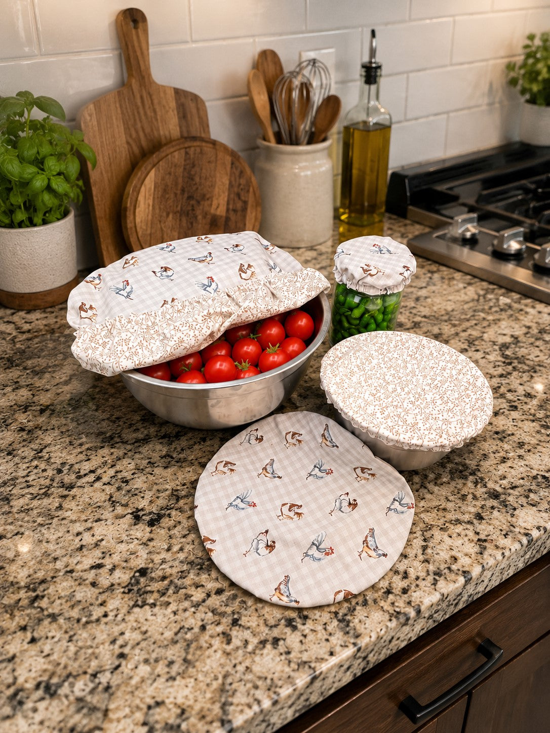 Reversible Bowl Cover Sets