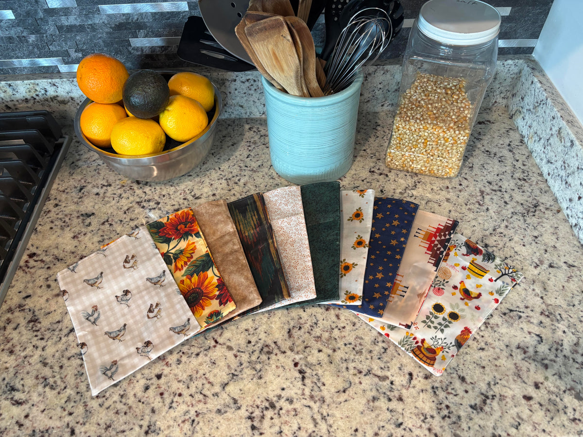 Beeswaxed Mini Snack Bags