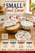 Chicken & Coops / Sunflower - Small Reversable Bowl Cover