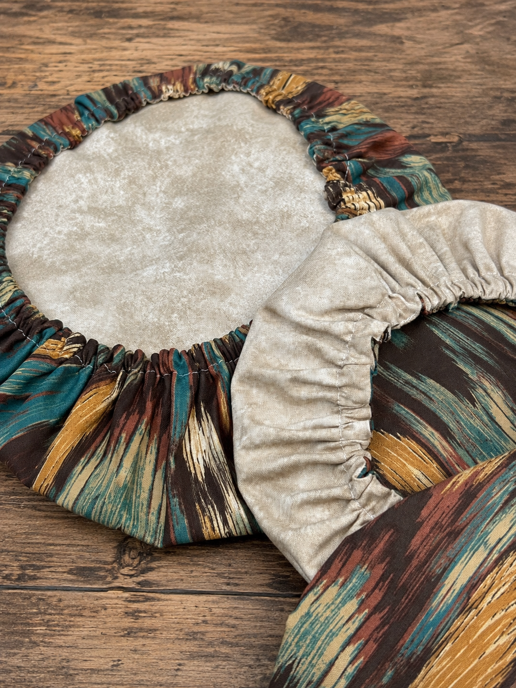 Southwest Stripe / Sandstone: Small Reversible Bowl Cover