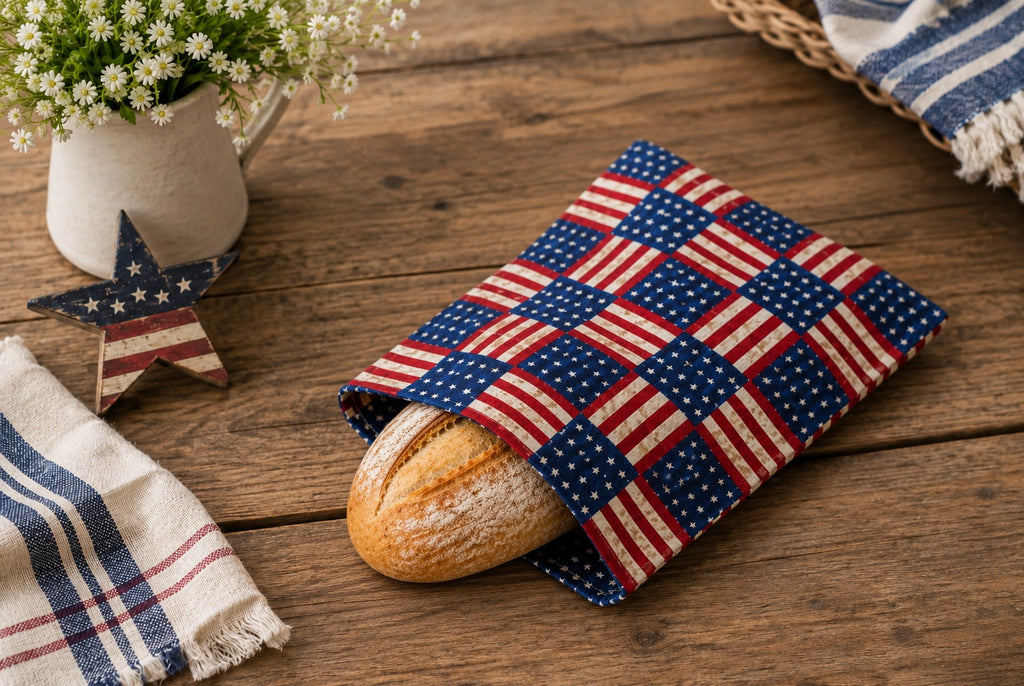 Old Glory Bees Waxed Bread Bag