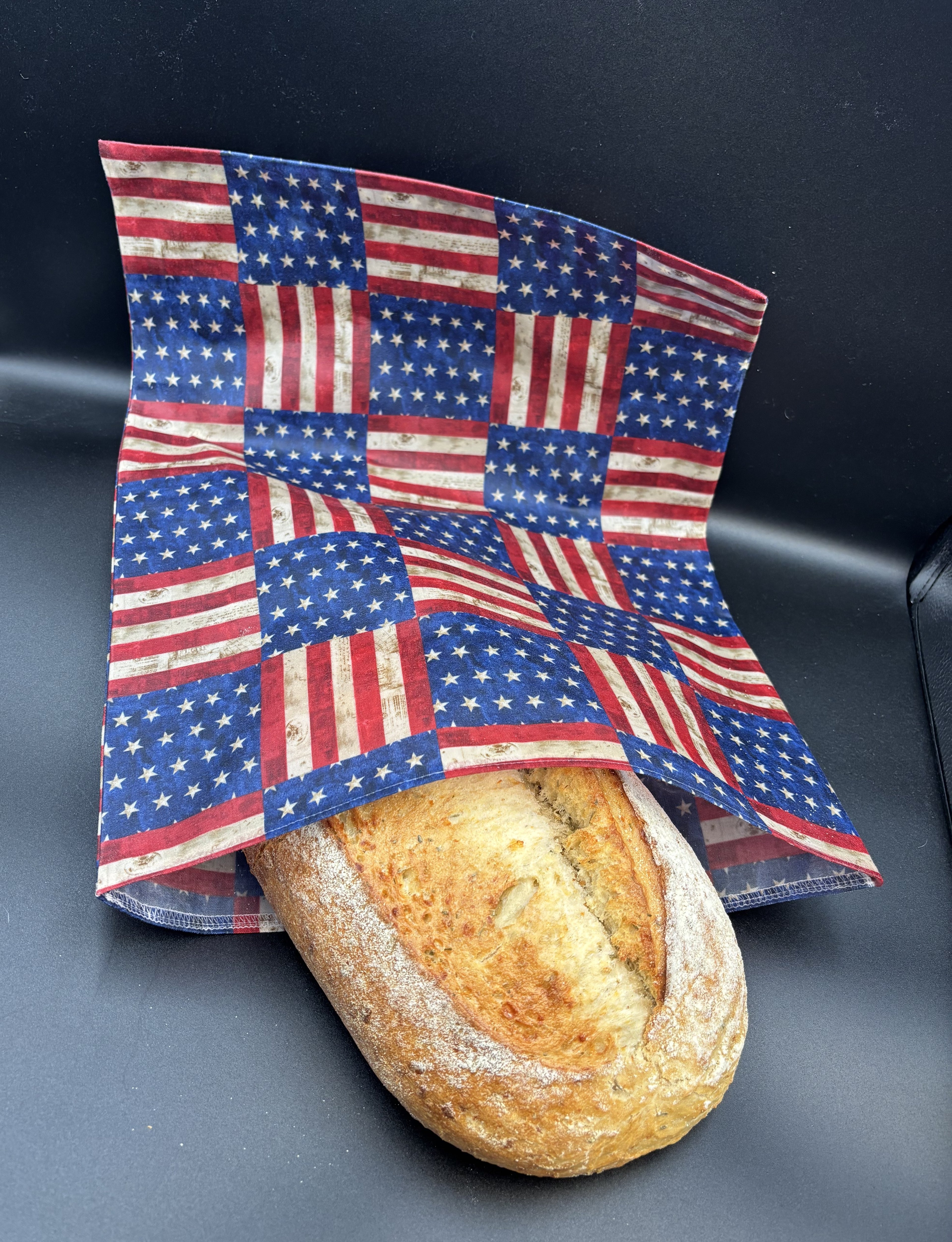 Old Glory Bees Waxed Bread Bag