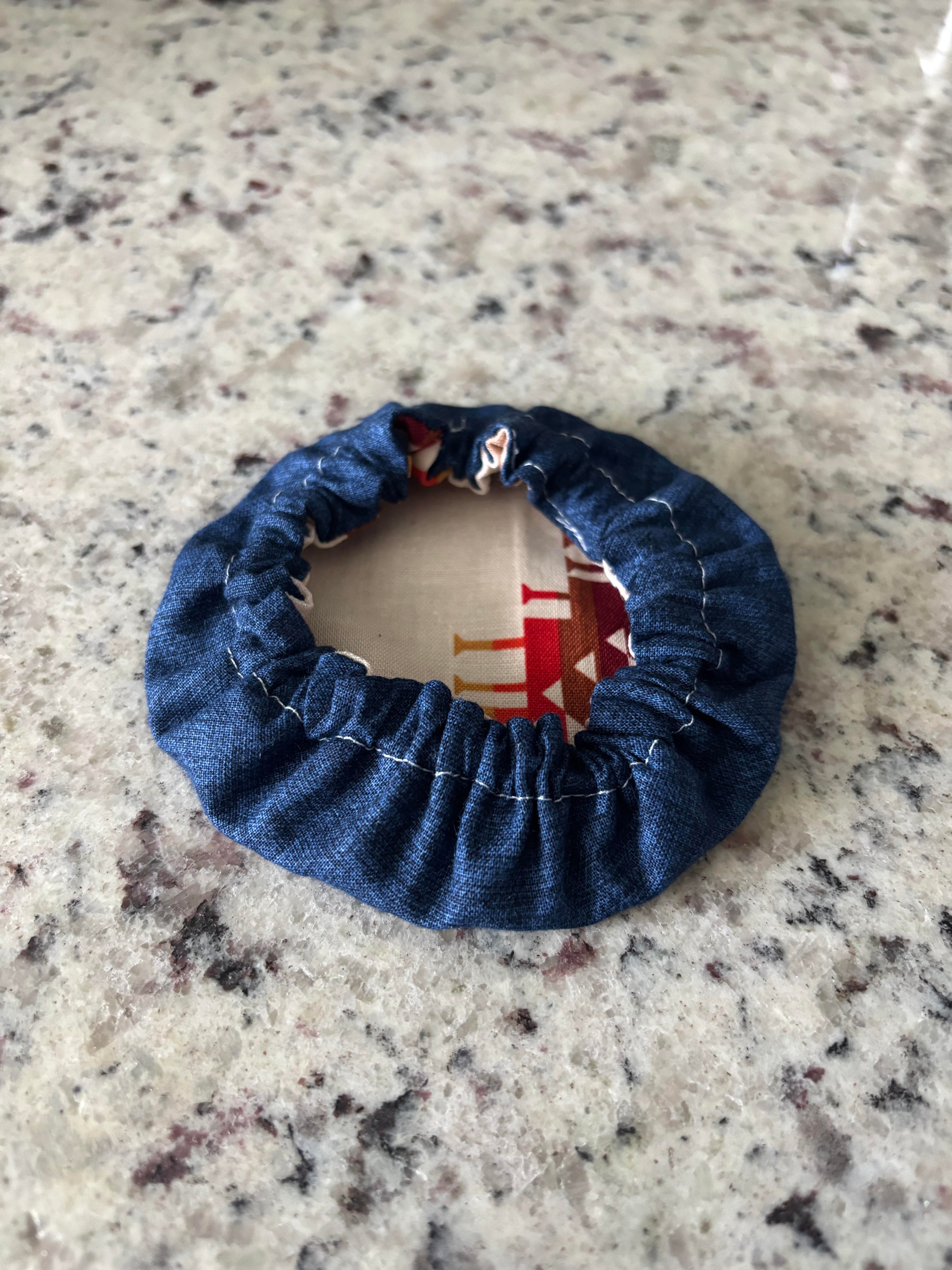 Spirit Trail / Blue Water:  Reversible Jar Covers [set of 2]