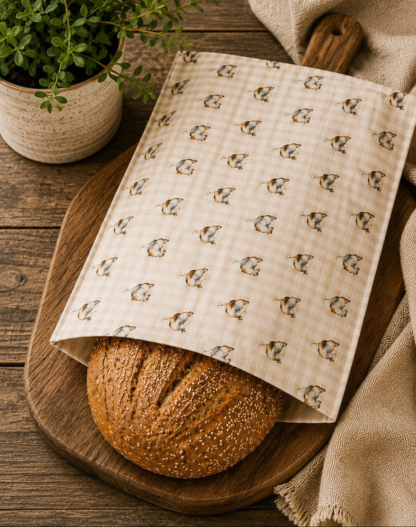 Chicken on Gingham: Beeswax Bread Bag