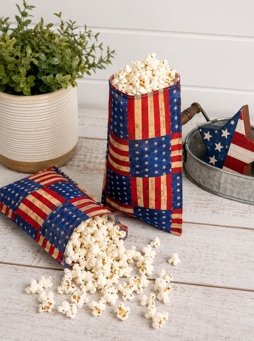 Old Glory Bees Waxed Snack Bag