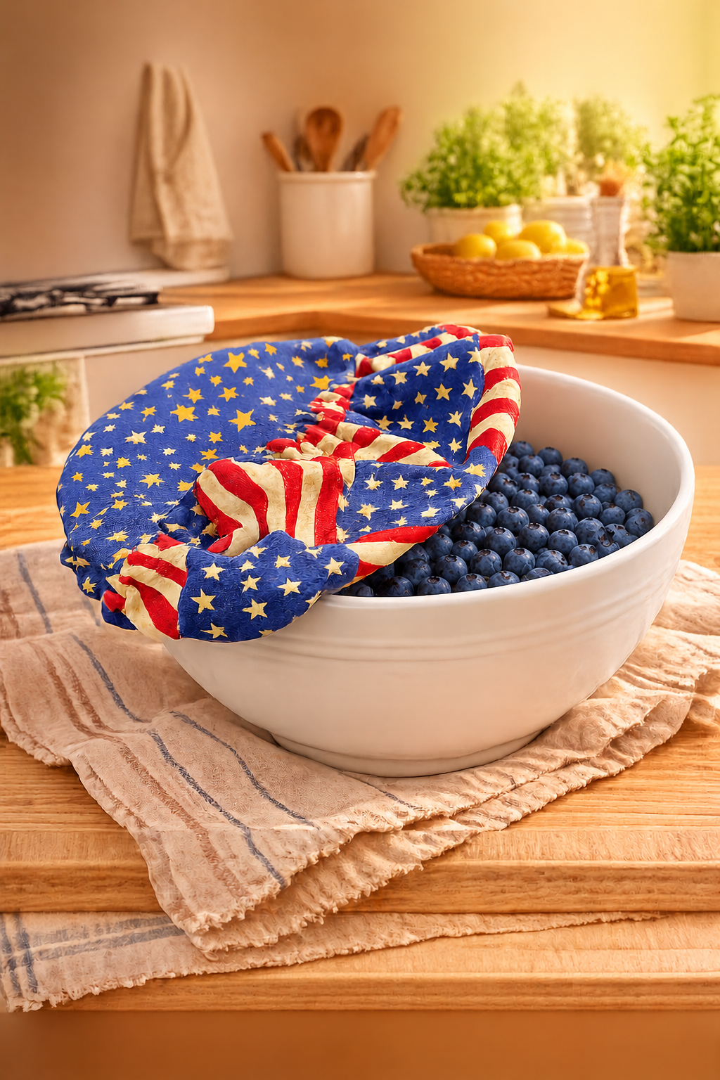 Old Glory / Stars of Freedom: Large Bowl Covers [Reversable]