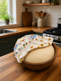 Chicken Coops / Sunflower Calico:  Large Reversible Bowl Cover