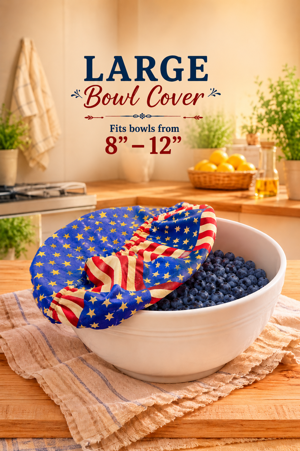 Old Glory / Stars of Freedom: Large Bowl Covers [Reversable]