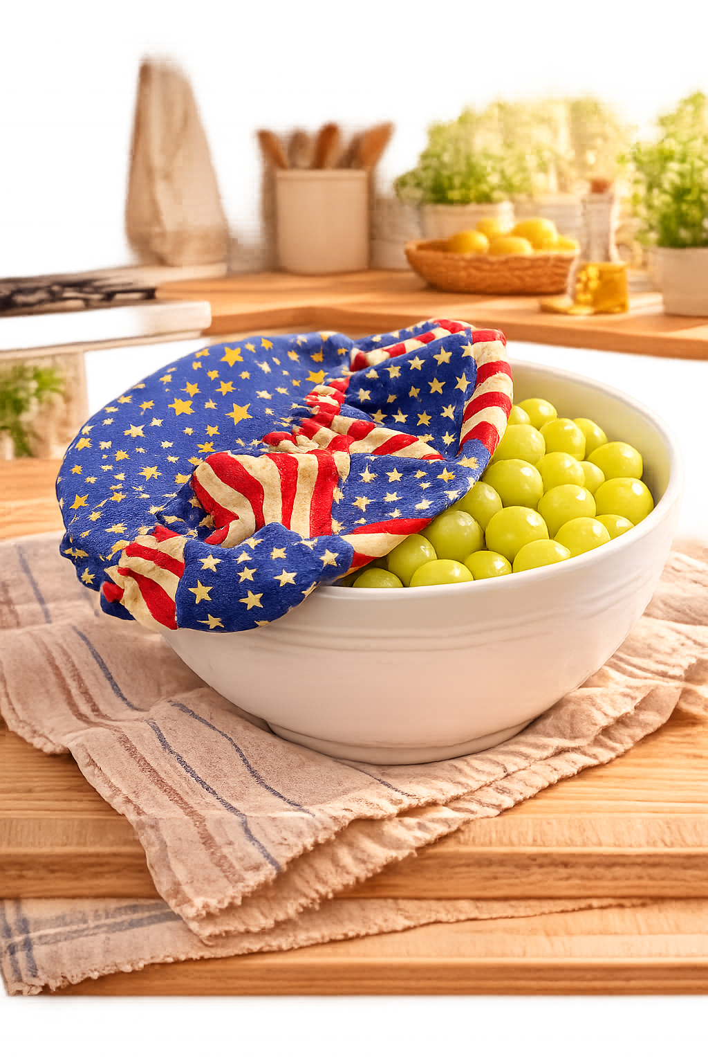 Old Glory / Stars of Freedom: Medium Bowl Cover [Reversable]