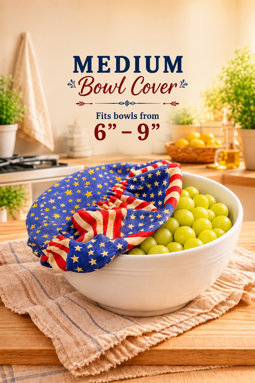 Old Glory / Stars of Freedom: Medium Bowl Cover [Reversable]