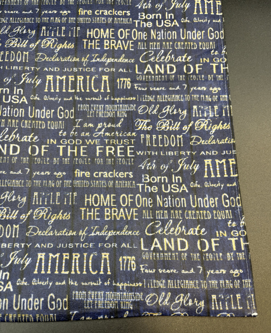 Freedom Script Bees Wax Snack bag