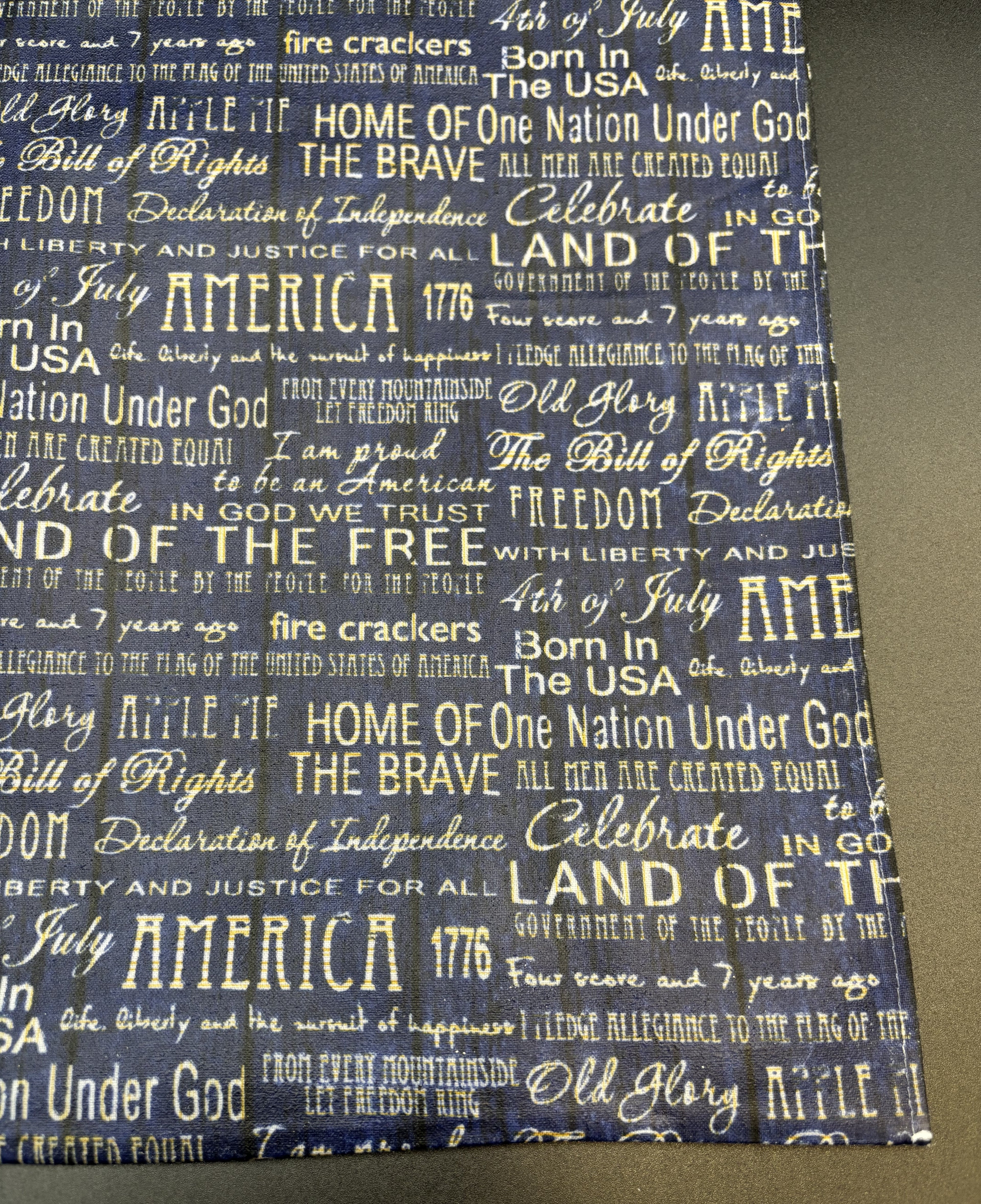 Freedom Script Bees Wax Snack bag