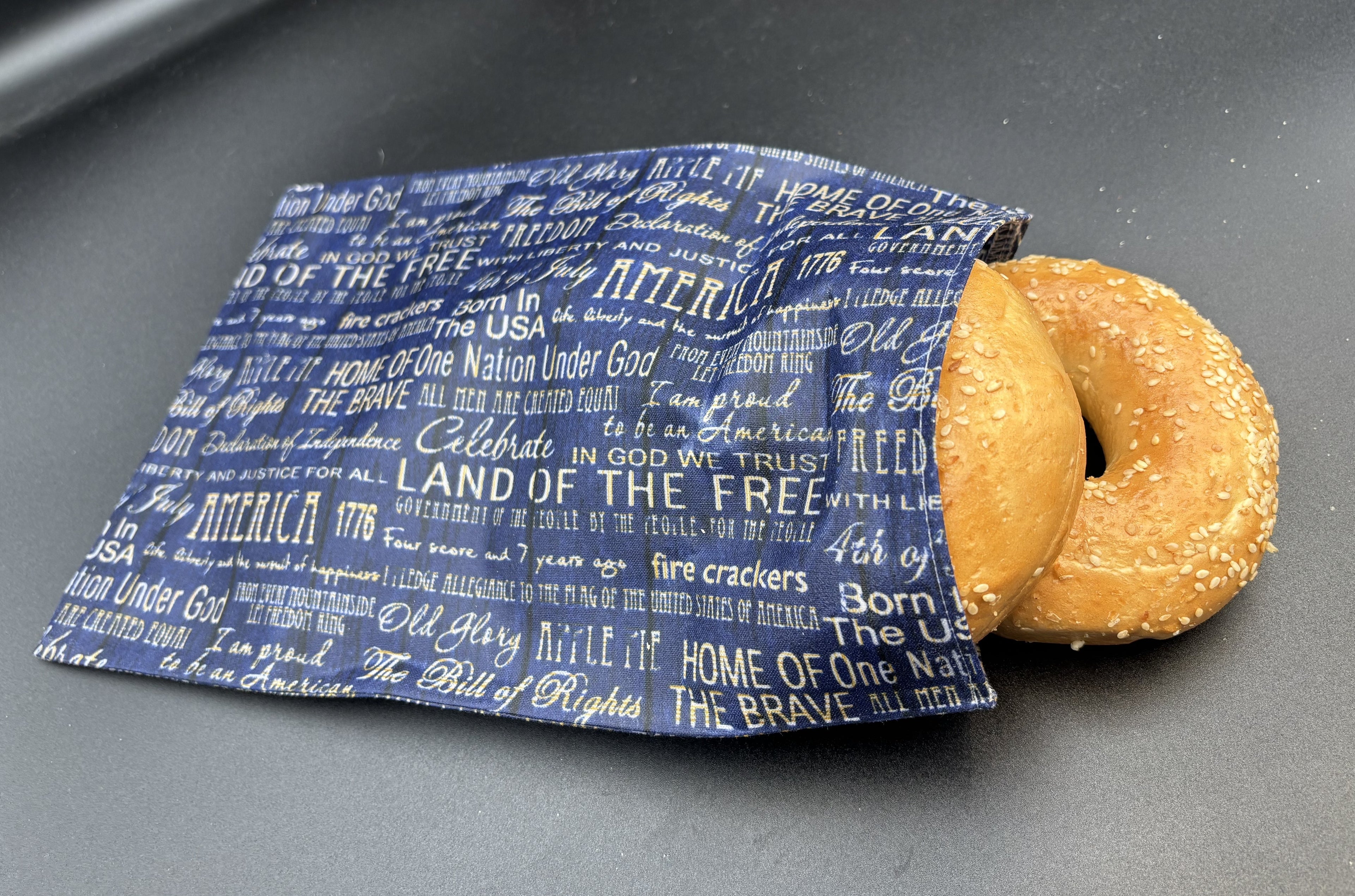 Freedom Script Bees Wax Snack bag