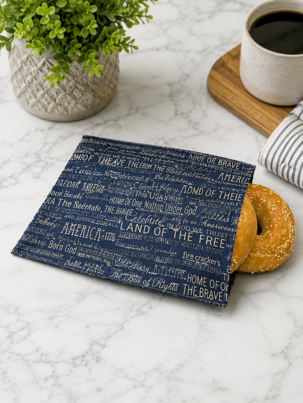 Freedom Script Bees Wax Snack bag