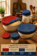 Freedom Script & Liberty Stars:  Cotton Bowl Cover Set