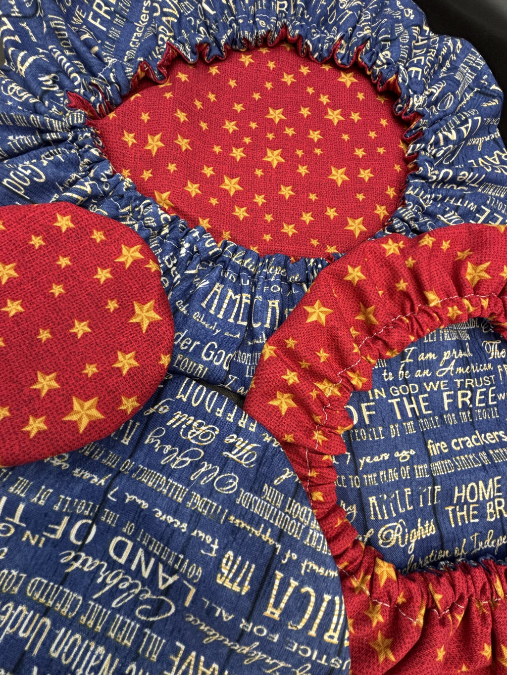 Freedom Script / Liberty Stars: Medium Bowl Cover [Reversable]