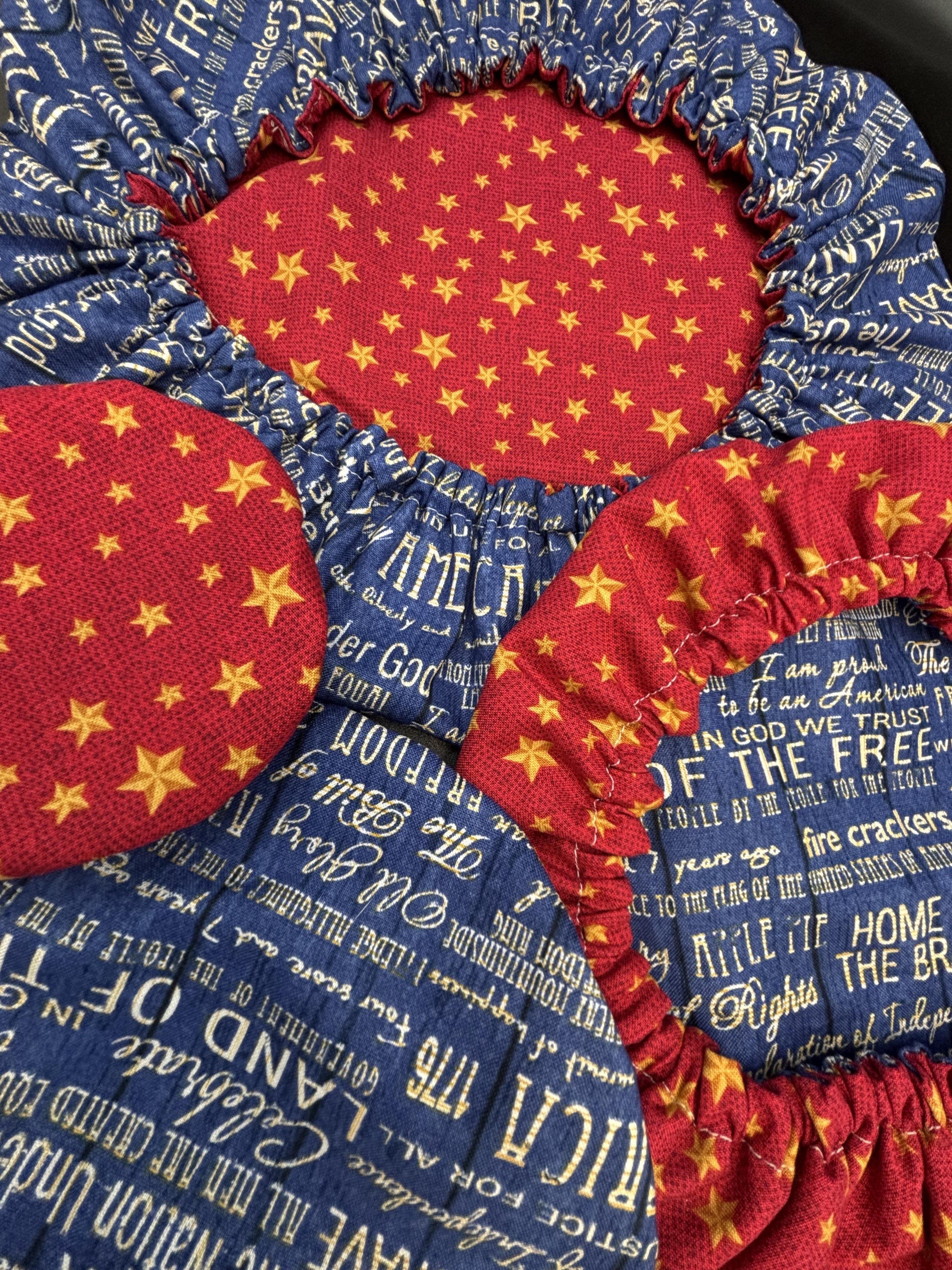 Freedom Script & Liberty Stars:  Cotton Bowl Cover Set