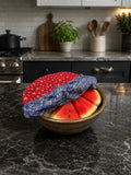 Freedom Script / Liberty Stars: Large Bowl Cover [Reversable]