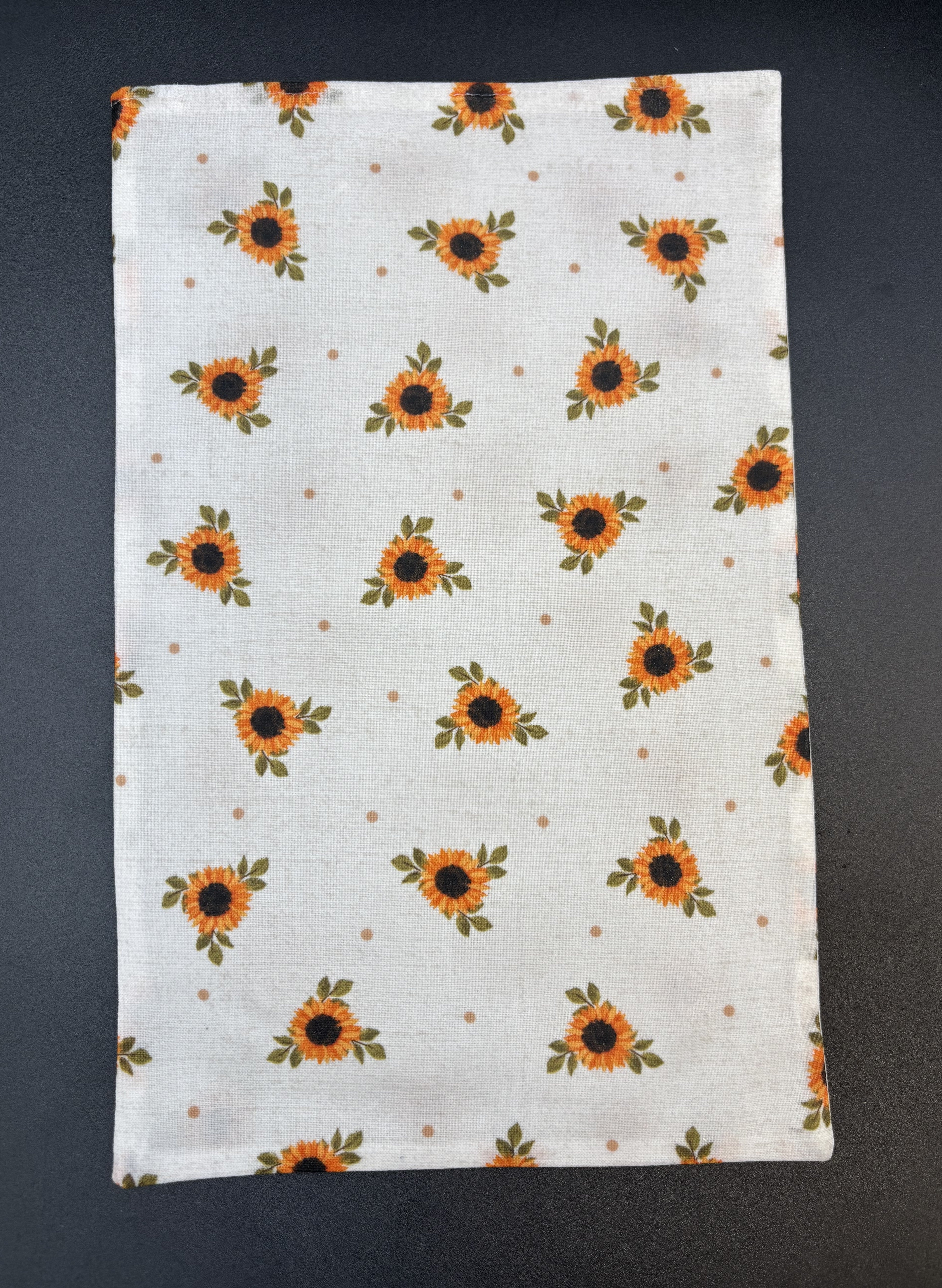Sunflower Calico Bees Waxed Snack Bag