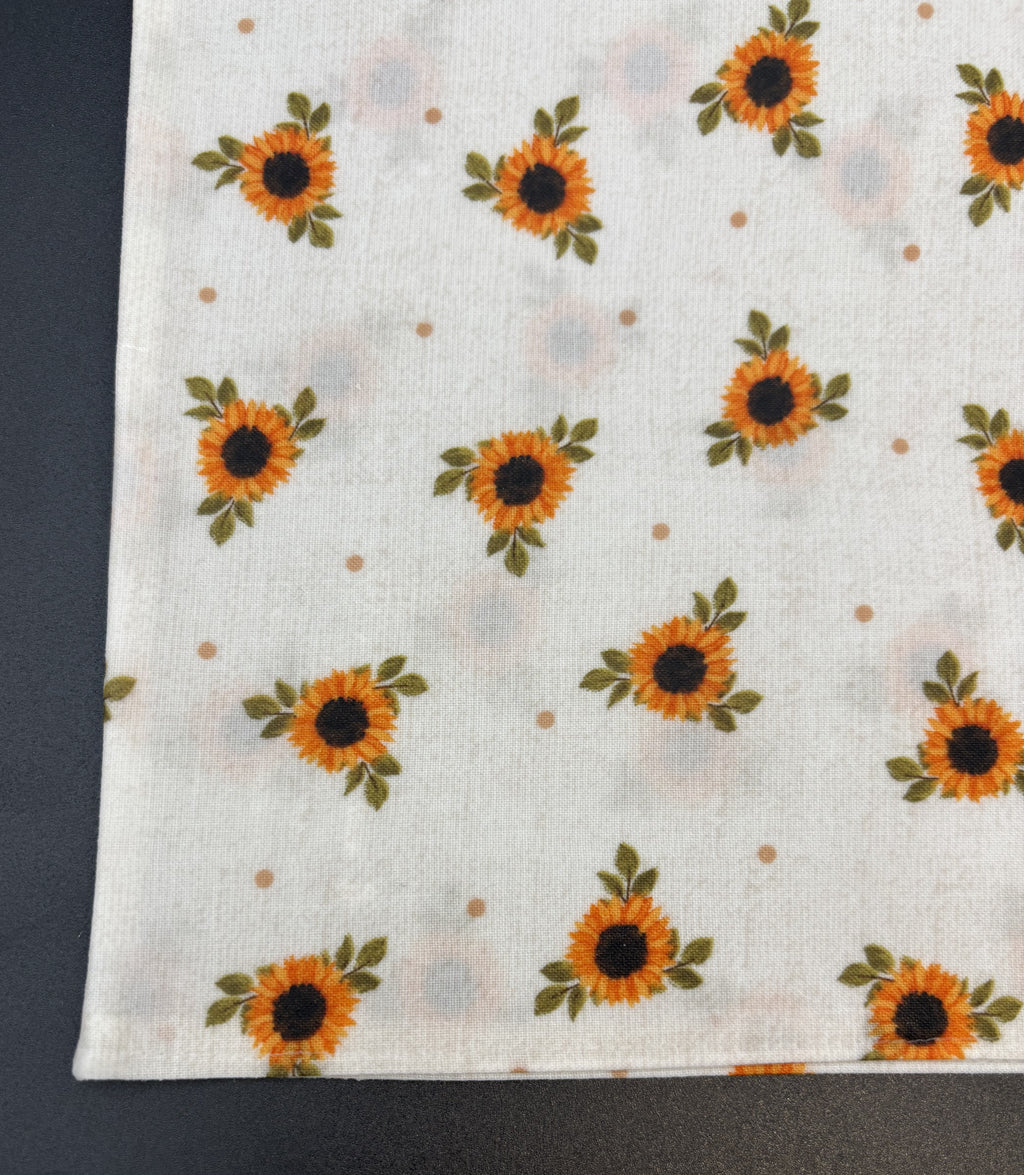 Sunflower Calico Bees Waxed Snack Bag