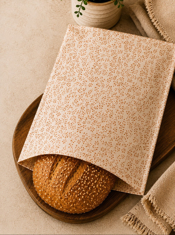 Tan Vine: Beeswax Bread Bag