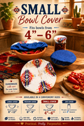 Spirit Trail / Blue Water - Small Reversable Bowl Cover