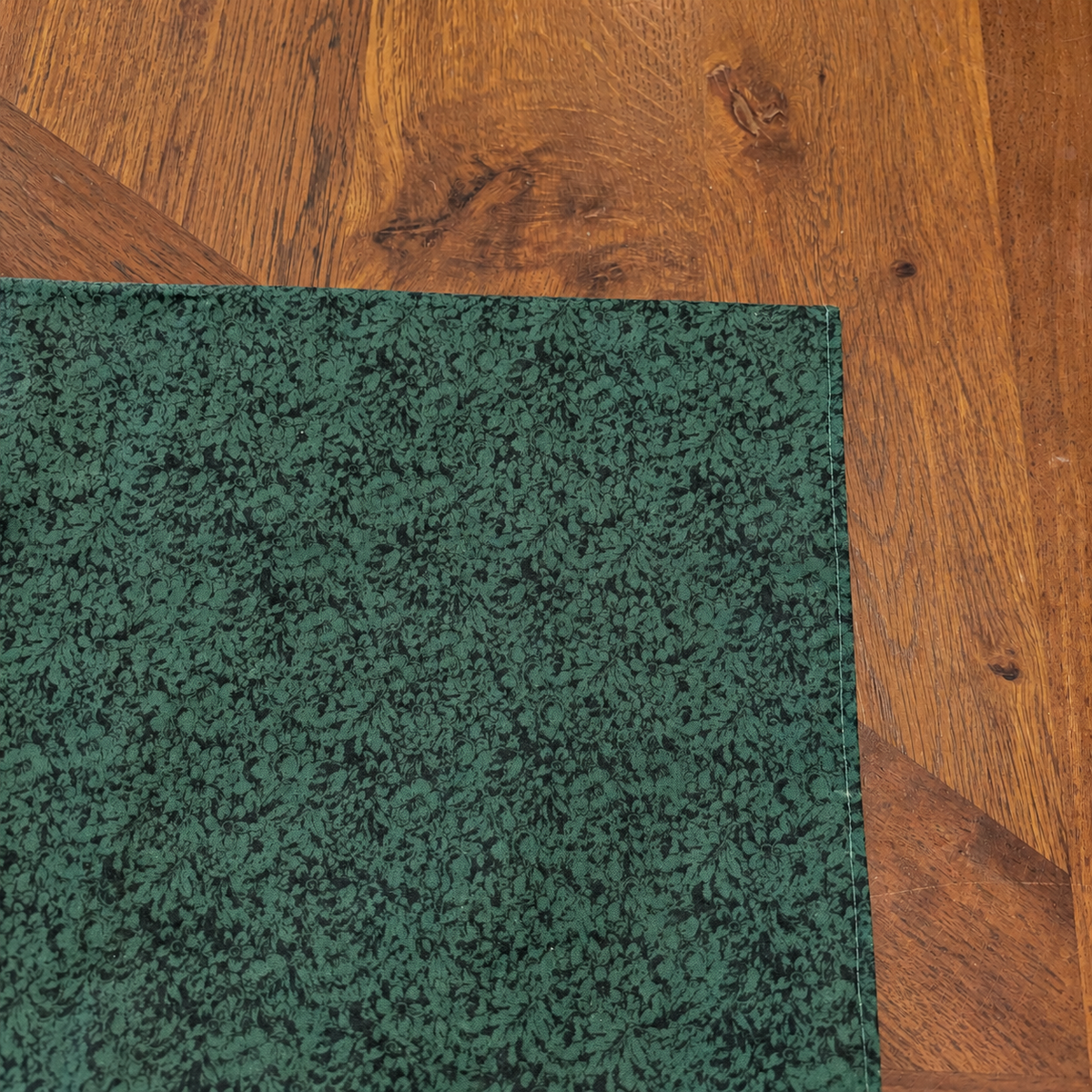 Green Floral: Beeswax Bread Bag