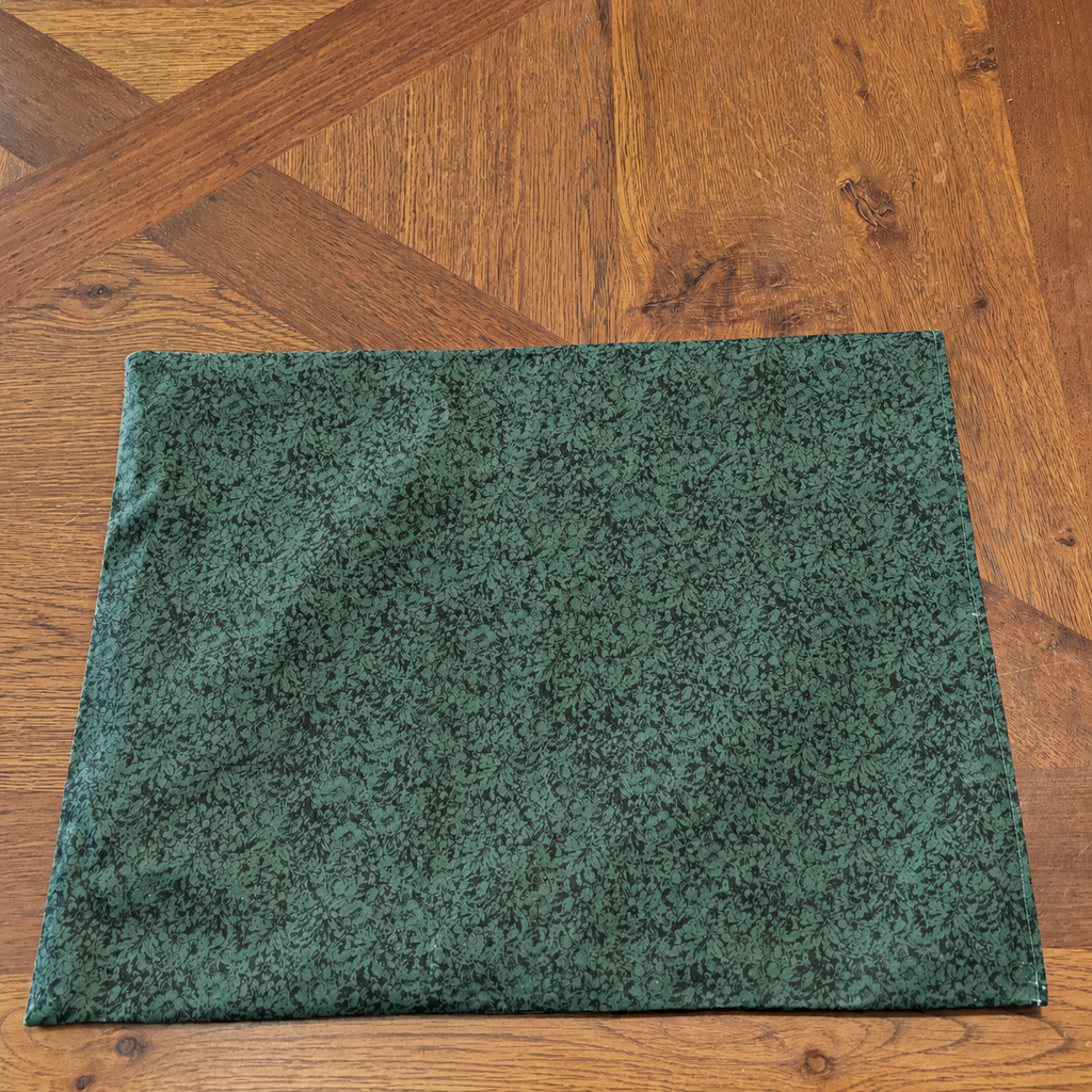 Green Floral: Beeswax Bread Bag