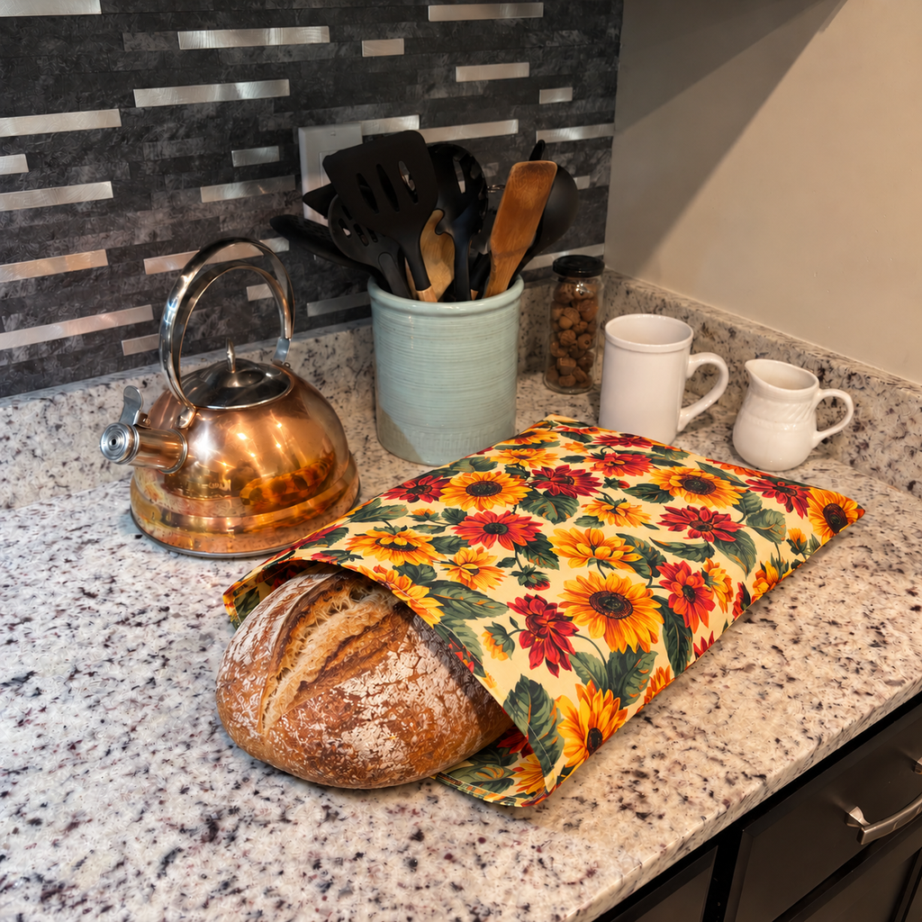Sunflower: Beeswax Bread Bag
